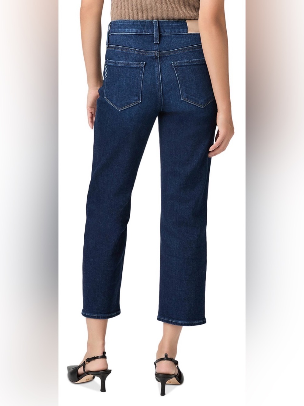 PAIGE Petites Mason Mid Rise Ankle Jeans - Cirques Blue - Picture 3 of 5
